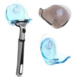 Fitags - 2 pices porte rasoir, supports pour rasoirs - lot de 2 ventouses rasoir avec petit crochet ...