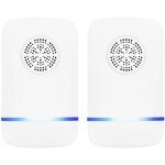 Lot de 2 rpulsif ultrason rongeur souris et rats, intrieur rpulsif lectronique insectes - anti cafards, ...