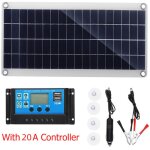 Fitags - 300 - w - solar - kit ? flexibles solarpanel, monokristallines pv - modul + 20 - a - controller ...