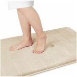 Caillebotis pour salle de bain tapis de bain en mousse � m�moire de forme grande taille 60 x 90 cm, doux ...