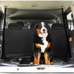 Fitags - couche double filet coffre voiture, animaux portable filet voiture pour chien, universelle pour ...