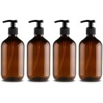 Fitags distributeurs de savon et de lotion, 4pcs 500ml vide rechargeables shampooing gel douche emballage ...