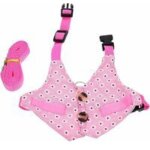 Fitags - ensemble harnais pour lapin - imprim� floral - gilet avec laisse - costume de cochon d'inde ...