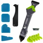 Fitags - lisseur joint silicone, nouvelle mise � niveau grattoir d'angle de colle de verre de calfeutrage, ...