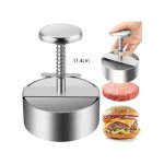 Presse  burger, 304 acier inoxydable presse  hamburger, ajustable steak hach presse  burger, facile ...