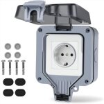 Prise de courant extrieure  1 voie, prise murale ip66 pour l'extrieur, prise de courant extrieure ...