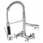Fitags - robinet de cuisine pour lavabo  ressort  montage mural, robinet mitigeur d'vier de cuisine ...