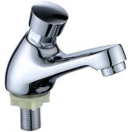 Fitags - robinet d'�vier - robinet de salle de bain chrom� arr�t automatique �conomiseur d'eau robinet ...