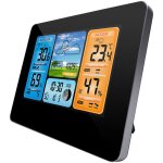 Fitags - station mto sans fil, horloge mto numrique colore avec capteur extrieur, thermomtre ...
