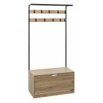 Five simply smart - meuble d'entre vestiaire 'jano' 175cm naturel