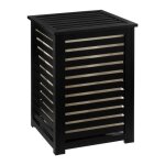 Five simply smart - panier  linge ajour 'sicela' 58cm noir