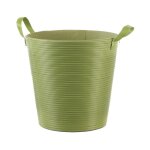 Five simply smart - panier  linge plastique vert 40cm
