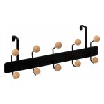 Five simply smart - patre de porte '10 boules' 44cm noir & naturel