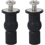 Fixations abattant wc, 2 pi�ces charni�res et vis de fixation pour si�ge toilette universel