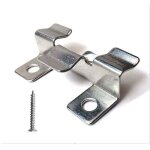 Fixation des lames de terrasse composites avec vis en acier inoxydable (hauteur de 1 cm)