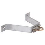 Fixation murale - optex - patte en m d�port 200mm - galvanis� - antenne ou parabole - blanc