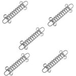 Fixations d'ombrage de voile, 5 pcs boucle de corde de ressort de tente en acier inoxydable, kit de fixation ...