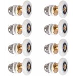 Fixation de porte et paroi de douche, roulette porte douche, roulettes de porte coulissante cabine de ...