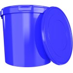 Seau avec couvercle 10 l bleu, (pp) qualit alimentaire tanche  l'air