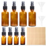 Flacons pulvrisateurs en verre 4x50 ml et 4x10 ml avec entonnoirs et tiquettes