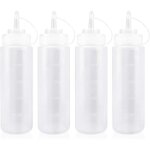Flacon sauce cuisine avec capuchon 500ml bouteille à sauce en plastique pour condiments, assaisonnements, ... Flacon sauce cuisine avec capuchon 500ml bouteille à sauce en plastique pour condiments, assaisonnements, ...