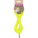 Flamingo - laisse d'entranement et  pister caspar jaune fluo 5 mtres pour chat