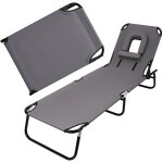 Flasidu - lit pliant - lit de sieste, quatre angles r�glables, oreiller amovible, avec ouverture pour ...