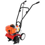 Flasidu - motobineuse thermique - scarificateur 4 lames - 52cc - moteur deux temps refroidi par air - ...