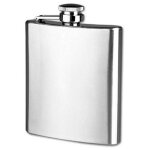 Flasque en acier inoxydable 7 oz 200 ml avec bouchon a vis stainless steel hip flask drink whiskey vodka ...