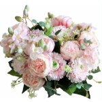 Fleurs artificielles, 2 pièces arrangements de fleurs centres de table bouquets de mariage pour la fête ... Fleurs artificielles, 2 pièces arrangements de fleurs centres de table bouquets de mariage pour la fête ...