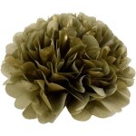 Fleurs artificielles, lot de 5 fleurs en papier de soie dor�es, id�ales pour une f�te printani�re, une ...