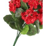 Fleurs artificielles plantes p�largonia bouquet 45cm dense comme la vie