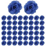 Fleurs artificielles en soie rose ttes de fleurs, 50 pices pour la dcoration d'album vtements chapeau, ...