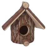 Nichoir d'extrieur en bois pour oiseau
