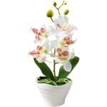 Fleur d'orchidée rouge artificielle en pot vert en pot simulation papillon orchidée fleur décoration ... Fleur d'orchidée rouge artificielle en pot vert en pot simulation papillon orchidée fleur décoration ...