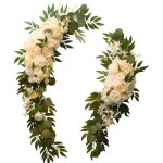 Fleurs de signe de bienvenue de mariage, d�coration florale de signe de bienvenue pour la c�r�monie de ...