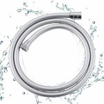 Flexible de douche anti - torsion, tuyau douche 1. 5m, tuyau de douche argent lisse pvc, rsistance ...