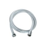 Edouard rousseau - flexible de douche pvc - 1. 50m - chromé / blanc Edouard rousseau - flexible de douche pvc - 1. 50m - chromé / blanc