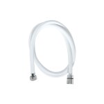 Flexible de douche pvc lisse - 1. 5m - blanc - edouard rousseau