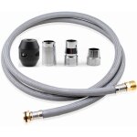 Flexible pour mitigeur de cuisine avec douchette extractible, chrom�