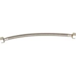 Flexible sanitaire 1 / 2' avec 2 crous tournants, longueur 300mm, en acier inoxydable et epdm, facile ...