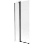 Mexen - flip pare - douche � 2 volets 80 x 150 cm, givr�, noir - 894 - 080 - 101 - 70 - 30