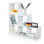 Floordirekt - bibliothèque carolina Étagère blanche en mdf avec 6 compartiments pour livres, plantes ... Floordirekt - bibliothèque carolina Étagère blanche en mdf avec 6 compartiments pour livres, plantes ...