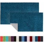 Tapis de bain sky soft polyester corsaire bleu marine 70 x 120 cm