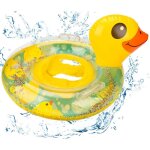 Flotteur de natation pour bb avec sige et poigne, bateau flottant pour piscine en forme de canard, ...