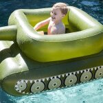 Flotteurs de piscine gonflables avec 1 pistolet � eau pour enfants de 6 � 18 ans, char de combat 2025, ...