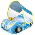 Flotteur de piscine gonflable pour b�b� avec auvent en forme de voiture flotteur de bain pour b�b� avec ...