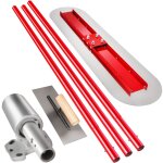 Flotteur de taureau 1200x300mm acier au manganese outil de ciment kit de finition de piscine poignee ...