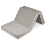 Flumi - matelas pliable pour enfants avec housse 120x60 pour lit de voyage - gris Flumi - matelas pliable pour enfants avec housse 120x60 pour lit de voyage - gris