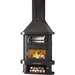 Fm biomasa - chemine d'angle avec four - firematic new york 10. 4 kw